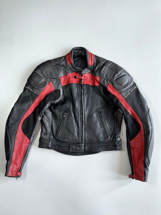 Vintage Frank Thomas Pure Leather Motorcycle Racing Jacket (M)