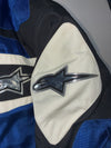 Vintage Y2K Alpinestars Textile Motorcycle Racing Jacket Blue/Black/White, Quilted Liner  Padded (M)