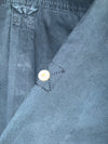 Off-Road Navy Twill Utility Shirt with Roll-Up Sleeves, (L)