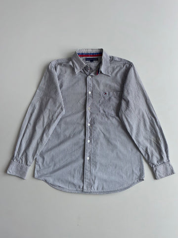 Tommy Hilfiger Striped Long Sleeve Button-Up Shirt (L)