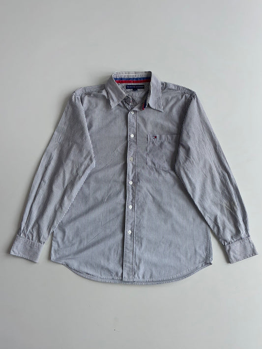 Tommy Hilfiger Striped Long Sleeve Button-Up Shirt (L)