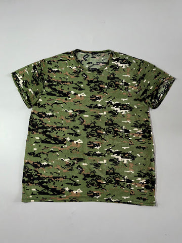 Digital Camo Print Tee – Green (XL)
