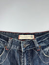 Diesel Industry Lion Crest Embroidered Straight Jeans (W-30) (L-43)