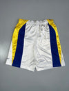 Vintage Nike White & Yellow Dri-FIT Basketball Shorts (W:30) (L:21)