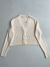 AMI Paris Ami de Coeur Cream Cropped Cardigan women’s (S)