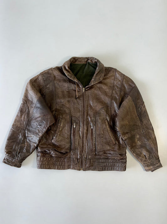 !                                                                                                                                                                                                 Ultra Premium Original Leather Jacket (RARE) Oversized (L/XL)