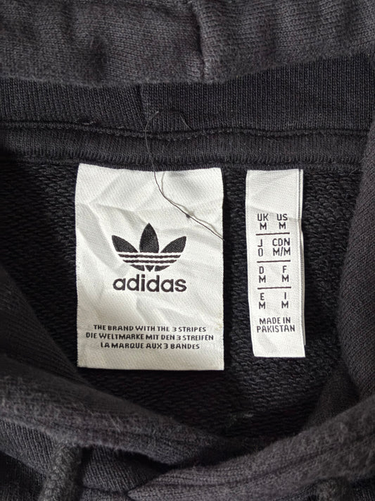 Adidas Trefoil Logo Pullover Hoodie – Black, (L)