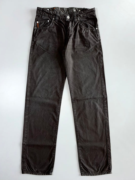 Hugo Boss Orange HB83-Tight Coated Black Jeans (W:32 |L:44)