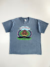 Glastonbury Festival 2013 Official Lineup Faded Blue Gildan Softstyle Tee (XL)
