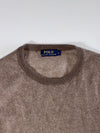 Polo Ralph Lauren | Brown Twill Knit Crew Neck Sweater | (M/L)