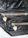 Uncle Sam Sportswear Co. Vintage Black Leather Tactical Chest Rig / Holster Vest (M)