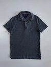 Tommy Hilfiger Slim Fit Polo Shirt in Charcoal Grey Marl (M)