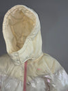 Fila Pink & Cream Colorblock Puffer Jacket (XS)