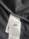 Kappa Black Colourblock Track Jacket with White & Neon Yellow Shoulder Panels (S/M)