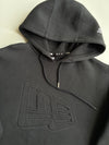 New Era | Black Embossed Flag Logo Hoodie | (XL)