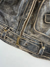 Vintage Redskins Riders Distressed Leather Double Rider Jacket (XL)