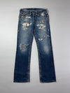 True Religion Super T Heavy Distressed Jeans (W:32) (L:42.5)