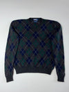 Polo by Ralph Lauren Argyle 100% Lambswool V-Neck Sweater (M)