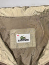 Lacoste Quilted Zip Jacket  Beige Vintage Bomber Style (L)
