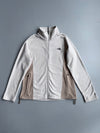 The North Face Fleece Jacket | Cream & Tan Colorblock | Women’s (L/XL)