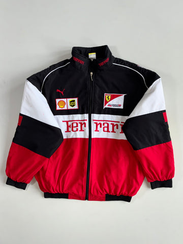 Ferrari | Black, White & Red Racing Jacket (2Xl)