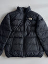 The North Face REVERSIBLE Puffer Jacket Nuptse Style Black Puffer Jacket (L)