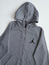 Jordan Grey Full Zip Hoodie – Jumpman Logo – Youth (S)