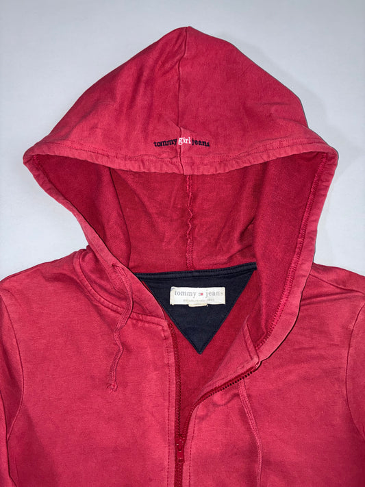 Tommy Jeans (Tommy Girl) | Full-Zip Hoodie | Maroon Red (S)