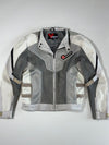 Duhan | Grey White Mesh Riding Jacket (S)