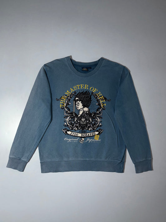 Jizo Bosatsu “Master of Hell” Embroidered Graphic Sweatshirt (M)