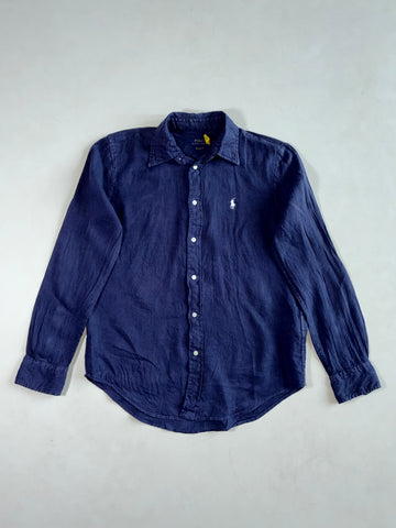 Polo Ralph Lauren Navy Linen Shirt – (S)