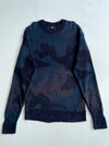 Hugo Boss Navy Camo Jacquard Knit Sweater (XL)