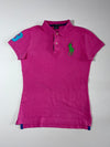 Ralph Lauren Sport Big Pony Polo Shirt Pink Green Women’s (S)