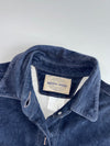 Skotts Suede Navy Blue Genuine Suede Overshirt Jacket(L)