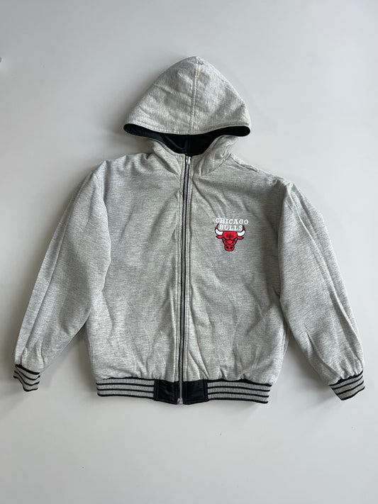 NBA Chicago Bulls Reversible Hooded Bomber Jacket(M)