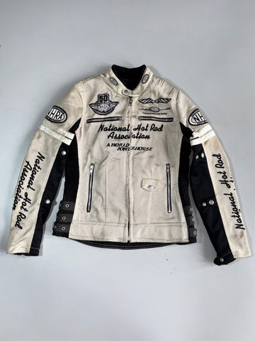 NHRA National Hot Rod Association “A World Powerhouse” 50th Anniversary Vintage Mesh Racing Jacket (Paded) (S)