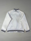 K-Swiss Mesh Varsity Bomber Jacket – White/Black (L)
