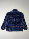 Carhartt Aztec Print Sherpa Fleece Half-Zip Pullover – Navy Purple (XL)