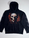 Spiral Direct Black "You Lose" Flaming Skull Graphic Pullover Hoodie (M)