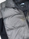 The North Face 550 Hybrid Puffer Jacket quilted panels + fleece sides, (M)