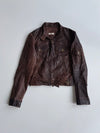 Kocca | Leather Multi-Pocket Jacket Brown Women’s (Xs)