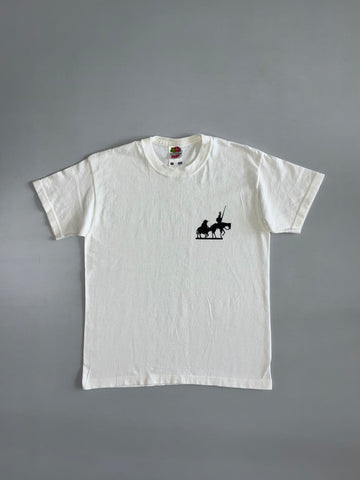 Don Quixote Silhouette Graphic T-Shirt | White (S)