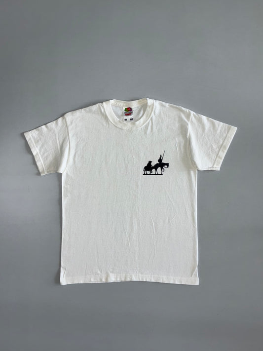 Don Quixote Silhouette Graphic T-Shirt | White (S)