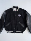ZHarley-Davidson DeLong Leather Sleeve Varsity Jacket (USA Made) (M/L)