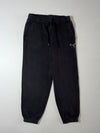 Vintage Puma Black Fleece Jogger Sweatpants (W:30) (L:37)
