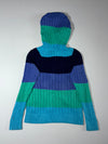 Tommy Hilfiger Color-Block Cable Knit Hooded Sweater Women's  (S)