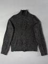 Vintage 90s Polo by Ralph Lauren Charcoal Full Zip Knit Sweater (S)