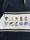 Rugby World Cup 2015 Official Navy Rugby Shirt with All 20 Team Crests (L)