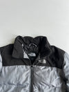 The North Face 700 Fill Down Nuptse Colorblock Grey Black Puffer Jacket (S)