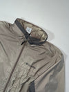 Vintage Columbia Beige Grey Zip-Up Windbreaker Jacket (2XL)